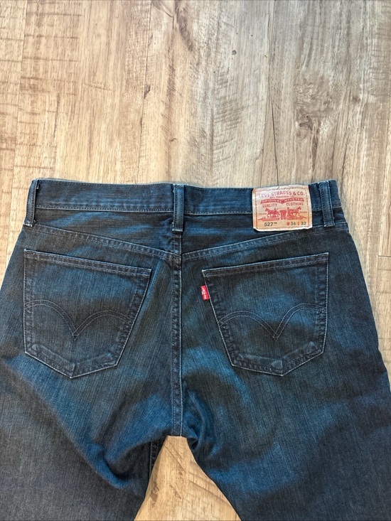 Levi's Other - Vintage 527 Levi’s 34/32 bootcut bottillion Men's Jeans in Dark Blue Denim